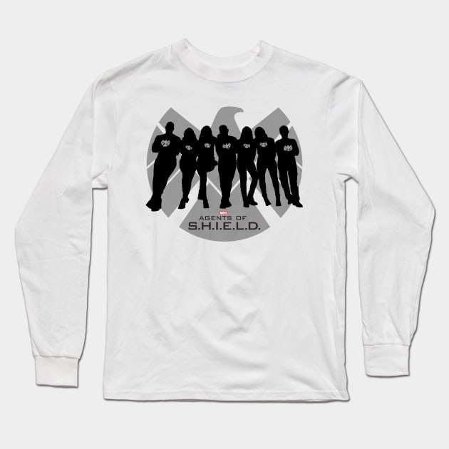 Agents of Silhouette Long Sleeve T-Shirt by SarahMosc